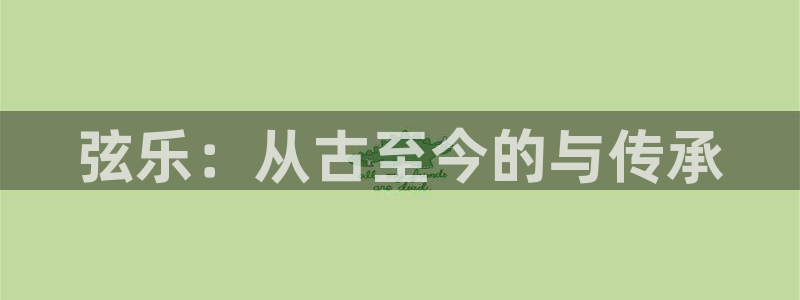 凯发k8是不是真的可靠：弦乐：从古至今的与传承